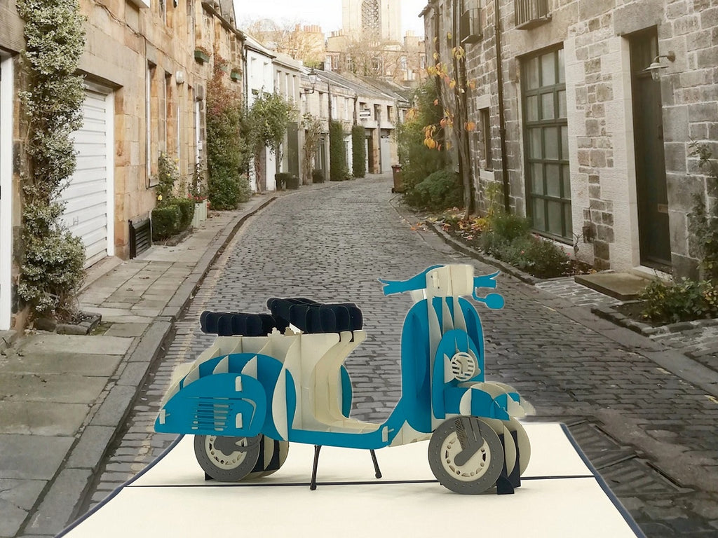 Pop Up Karte Vespa von design3dkarten