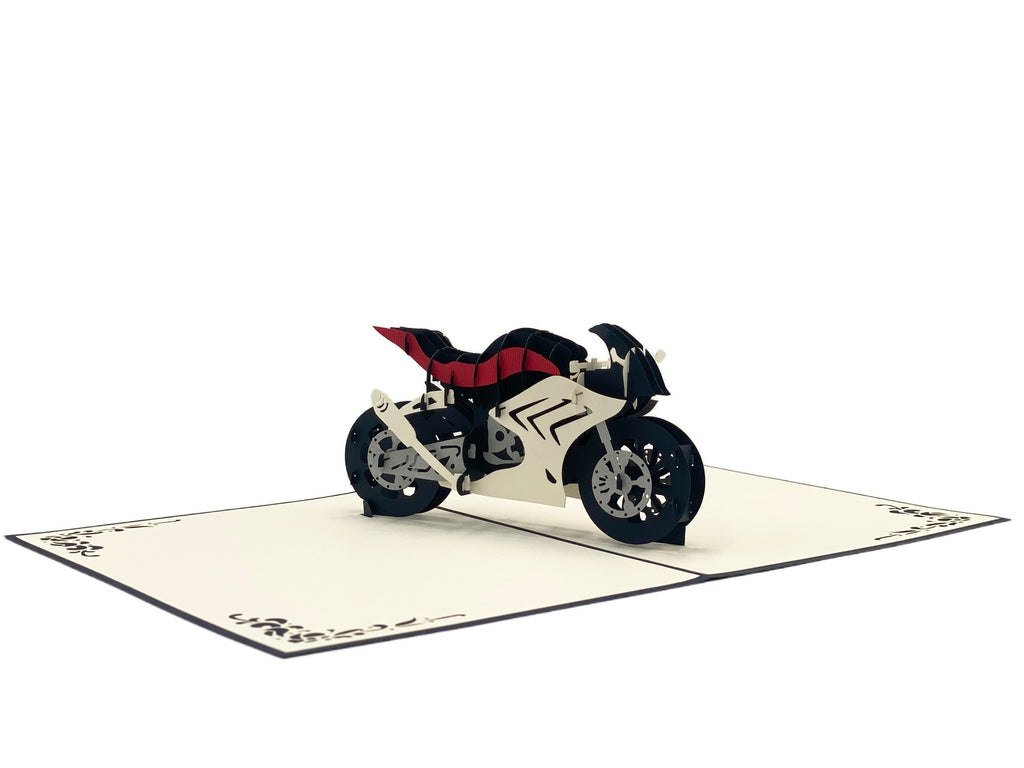 Pop up Karte Motorrad von design3dkarten