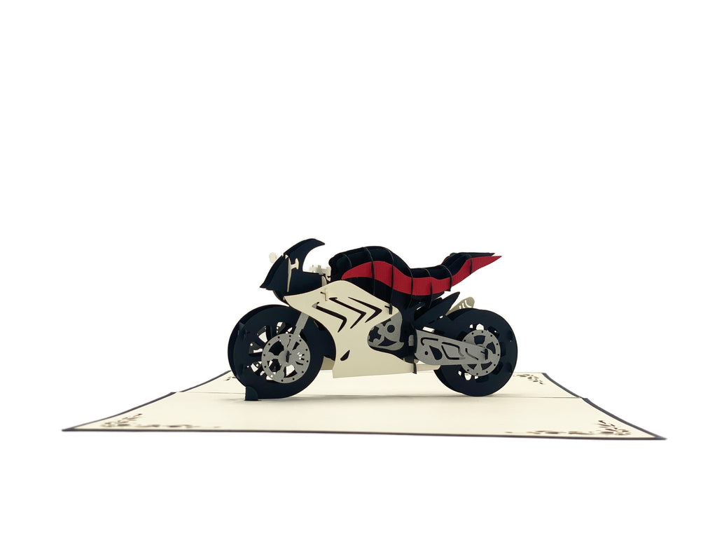 Pop up Karte Motorrad von design3dkarten