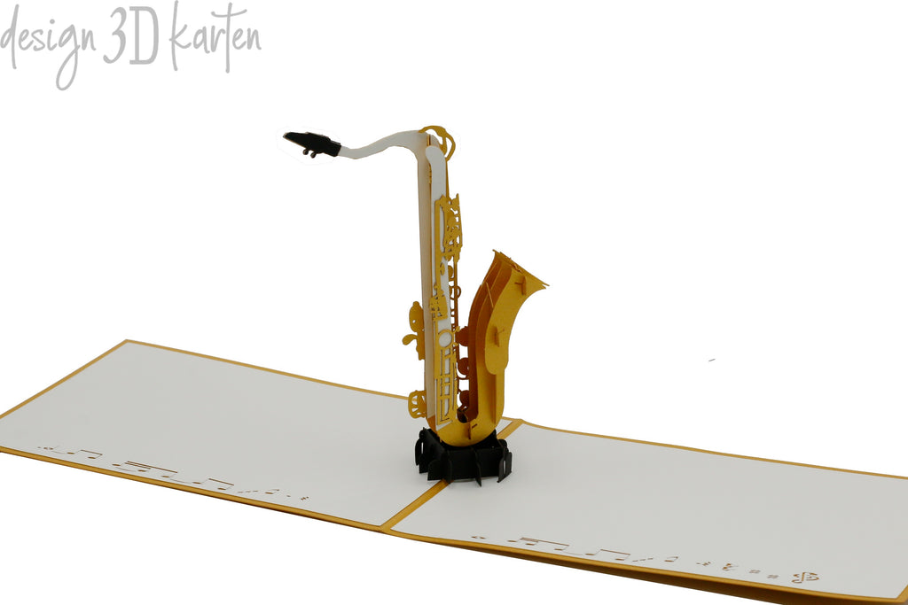 Saxophone von design3dkarten