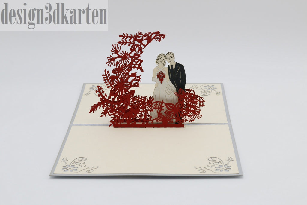 Silberhochzeit von design3dkarten