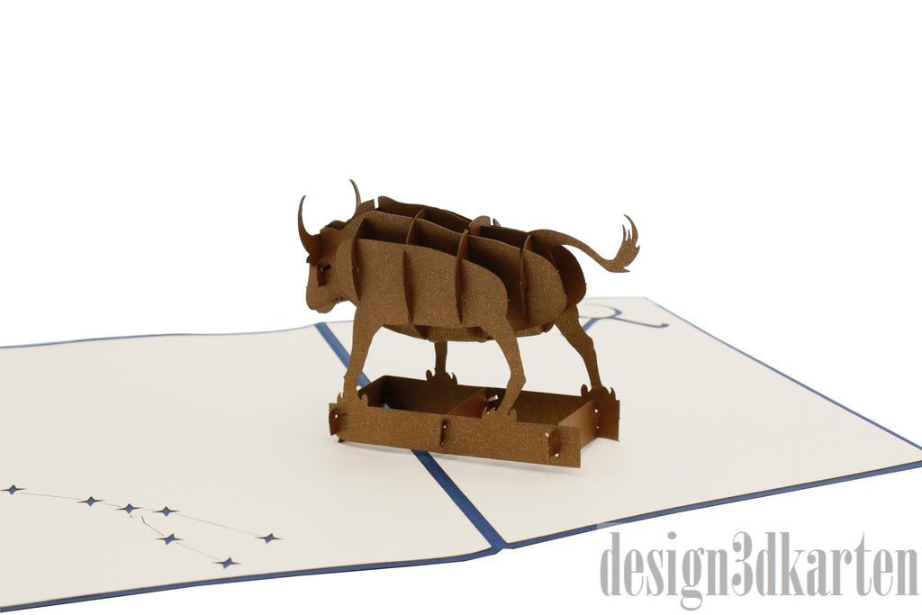 Stier von design3dkarten