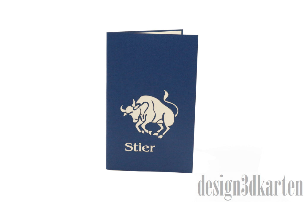 Stier von design3dkarten